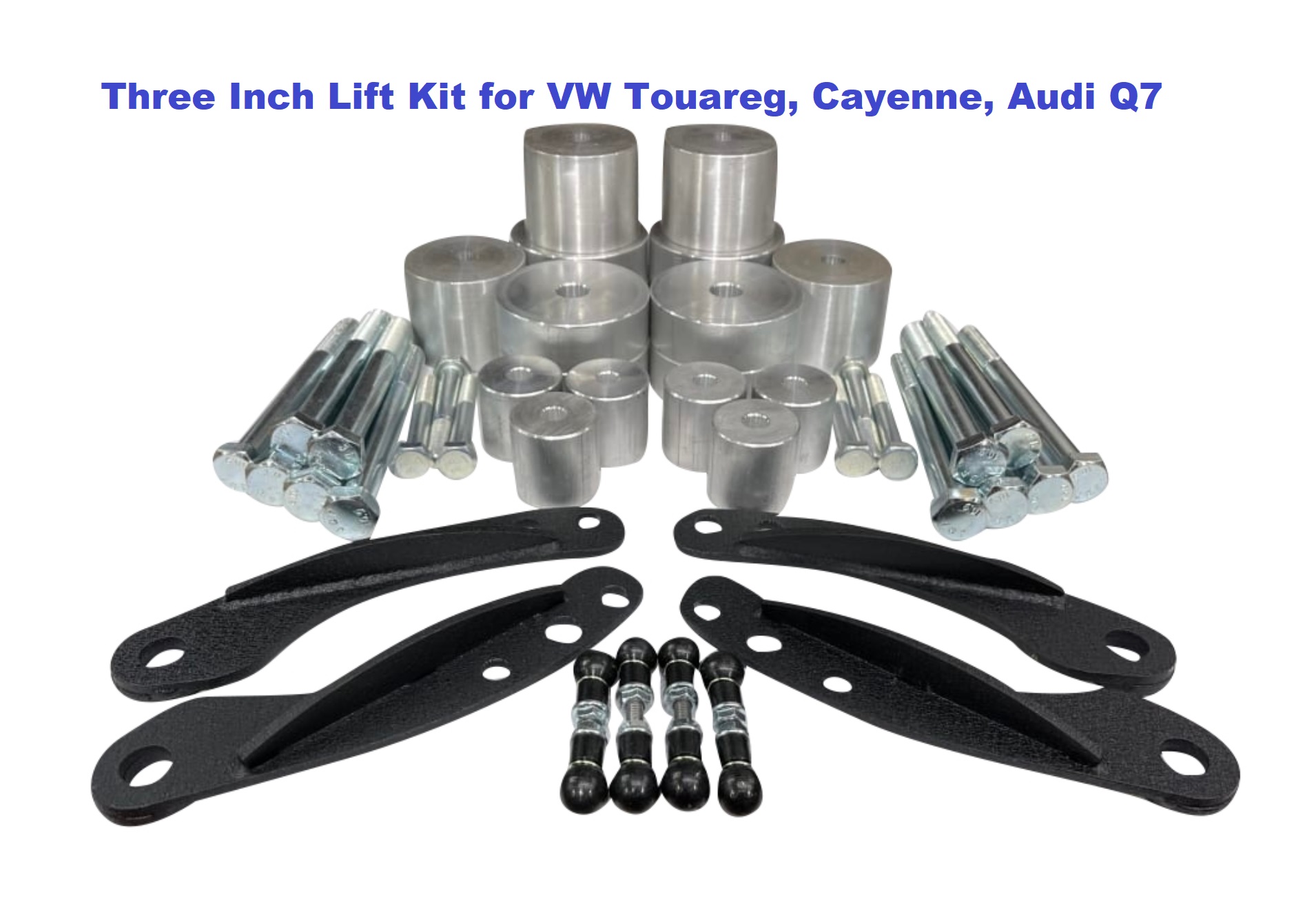 This Lift Kit works for all the VW Touareg, Porsche Cayenne, Audi Q7 with Air Suspensions. 